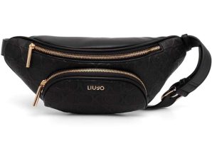 LIU JO μαύρη τσαντα μέσης BUM BAG