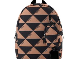 FRNC FRANCESCO Τσάντα Γυναικεία Πλάτης-Backpack 3318 BG Μαύρο-Μπέζ